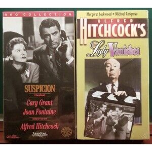 Alfred Hitchcock: Suspicion & The Lady Vanishes 2 Sealed VHS Tapes
